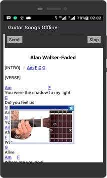 Guitar Songs Offline 7 تصوير الشاشة