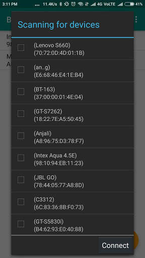 Bluetooth Messenger screenshot 1