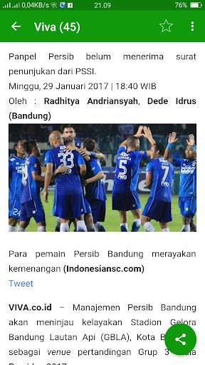 Berita Bola screenshot 2