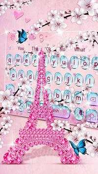 Girly Paris keyboard theme screenshot 1