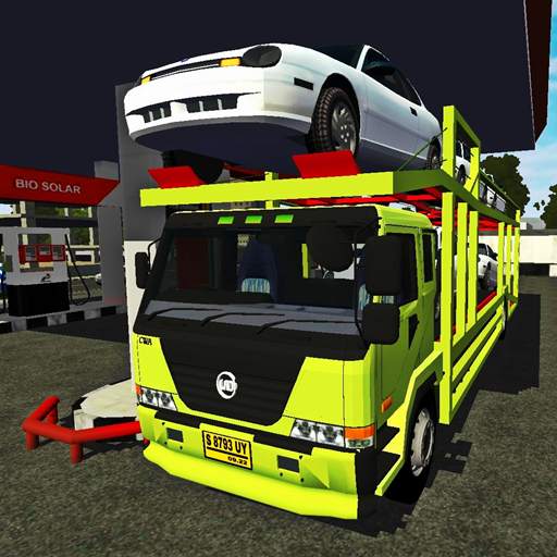 Mod BUSSID : Truck Nissan Muatan Mobil 1.2