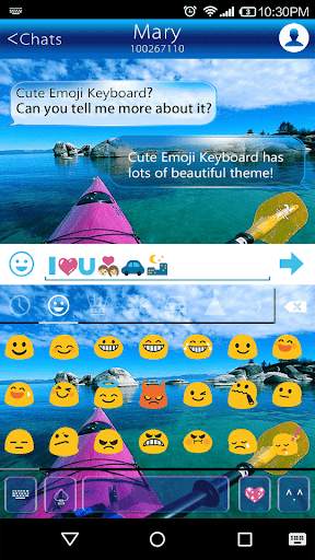 Happy Kayak Emoii Keyboard screenshot 2