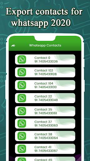 Export contacts for whatsapp 2020 screenshot 3