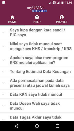 myUMM Student screenshot 2