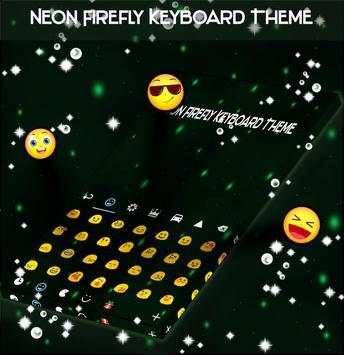 Neon Firefly Keyboard Theme screenshot 2