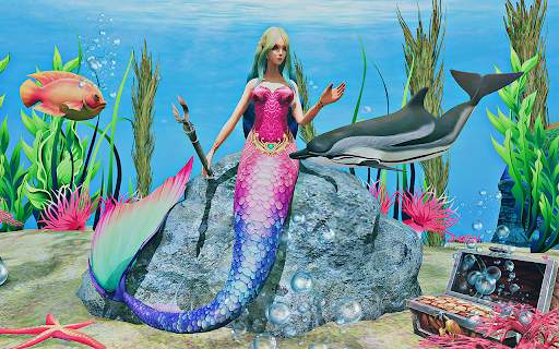 Mermaid Simulator 3D Sea Games screenshot 8
