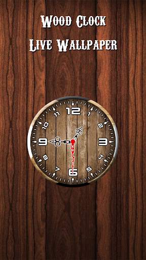 Wood Clock Live Wallpaper - Analog Clock Wallpaper screenshot 2