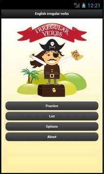 English irregular verbs screenshot 1
