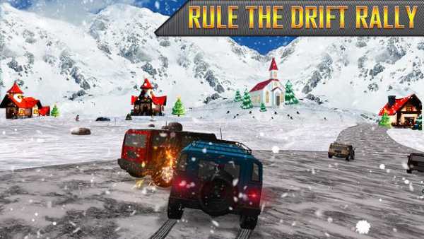 Jeep de nieve  la deriva rally screenshot 3