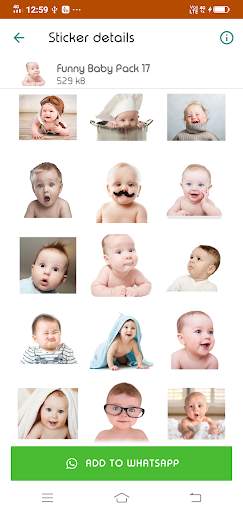 New WAStickerApps - Cute Baby Stickers screenshot 8