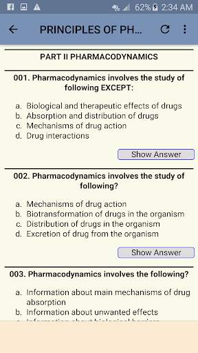 Pharmacology MCQs & Mnemonics screenshot 2