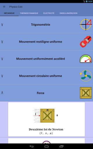 Formules de Physique - Physics Calc screenshot 17