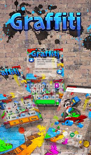 Graffiti Animated Keyboard screenshot 1