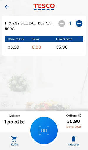 TESCO Scan&Shop mobile CZ, SK, HU, PL screenshot 4