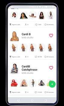 Cardi B Stickers for WhatsApp screenshot 4