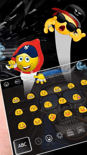 Hip Hop Skull Keyboard Theme screenshot 3
