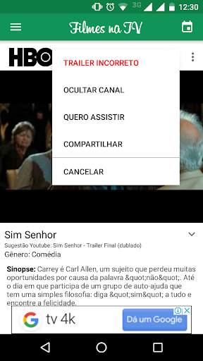Filmes na TV screenshot 3