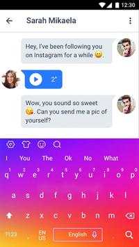 Rainbow Keyboard Theme for Instagram screenshot 6