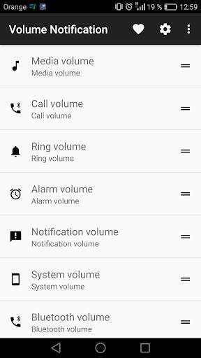 Volume notification control EQ 3 تصوير الشاشة