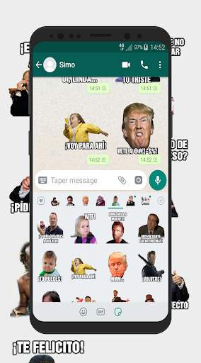 Memes con Frases Stickers en español para WhatsApp screenshot 2
