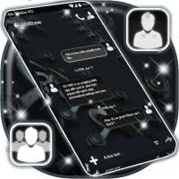 أسود جديد موضوع SMS on 9Apps