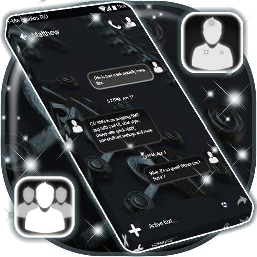 Black New SMS Theme .