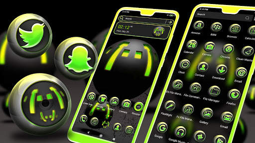 3D Light Ball Launcher Theme screenshot 1