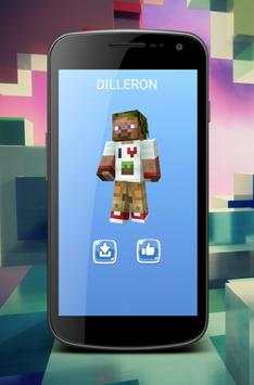 Skins Youtubers MineWorld screenshot 8