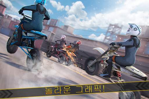 모토 크로스 레이싱 묘기 - 오토바이 & 바이크 게임 screenshot 2