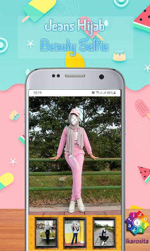 Hijab Jeans Beauty Selfie screenshot 1