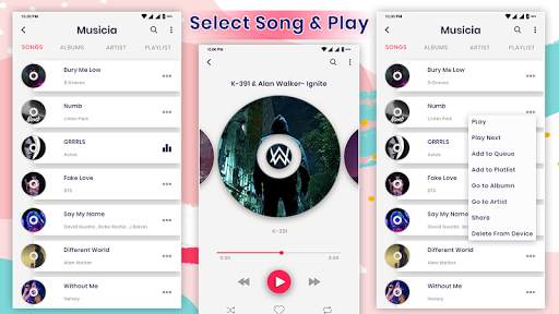 Musicia - Music Player screenshot 1