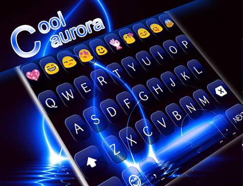Cool Aurora Emoji Keyboard screenshot 5