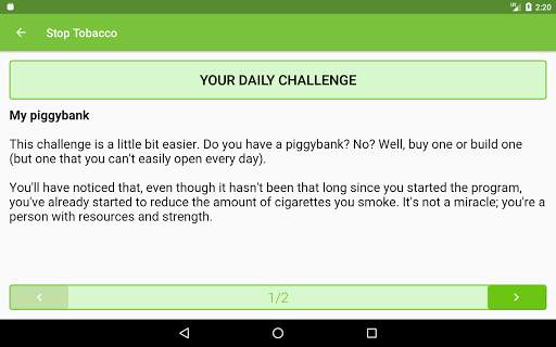 Stop Tobacco Mobile Trainer. Q screenshot 10