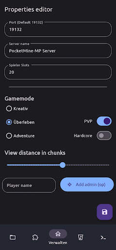 PocketServer for PocketMine-MP screenshot 5
