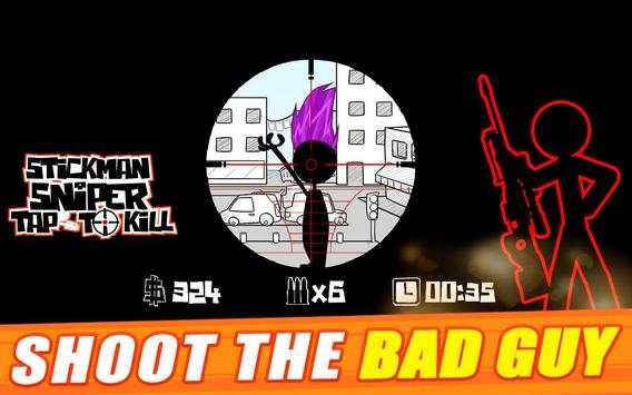 Stickman sniper : Tap to kill screenshot 2