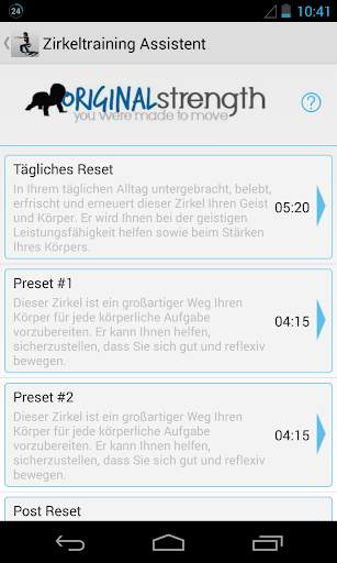 Zirkeltraining Assistent screenshot 4