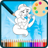 Free Best Princess Coloring Book for Kids icon