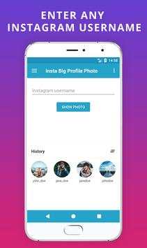 Insta Big Profile Photo Save & Show screenshot 1