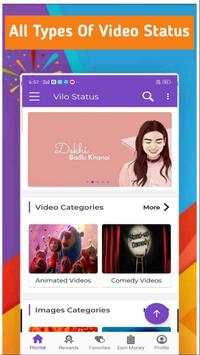 Vilo Video Status - Share video Status & reward screenshot 4