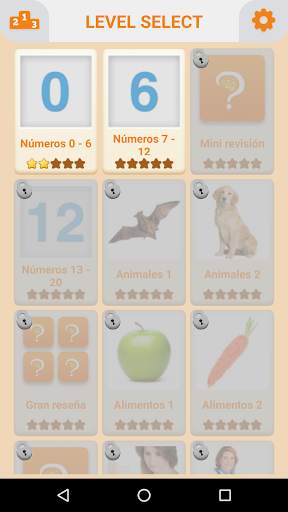 Memory Game - Word Game Learn Spanish screenshot 1