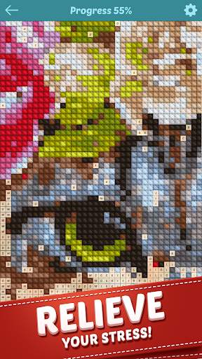 Cross Stitch - Color by Letters Pixel Art Game screenshot 5