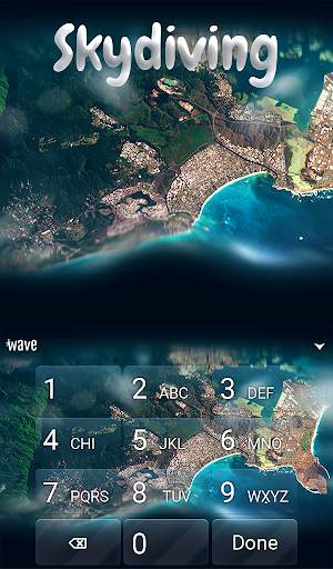 Skydiving Animated Keyboard   Live Wallpaper screenshot 5