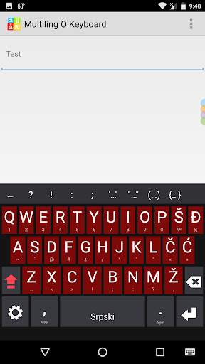 Serbian(Latin) Keyboard plugin screenshot 1