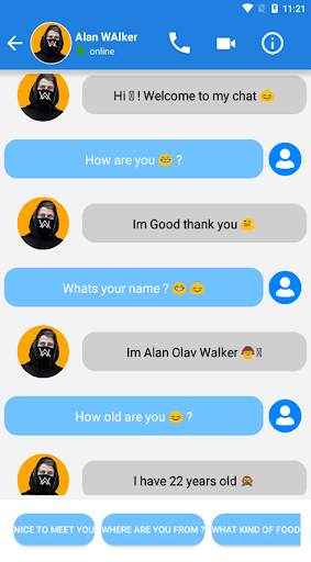 Alan Walker DJ Video Call & chat Simulator screenshot 4