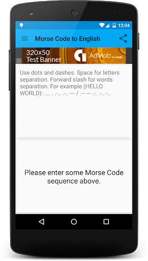 Morse Code screenshot 3