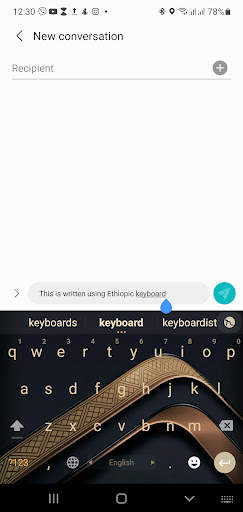 Amharic Keyboard - Ethiopic screenshot 2
