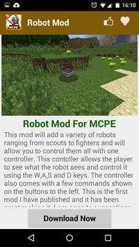 Robot MOD For MCPE! screenshot 2