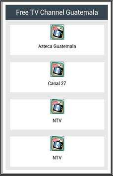 Free TV Channel Guatemala स्क्रीनशॉट 1