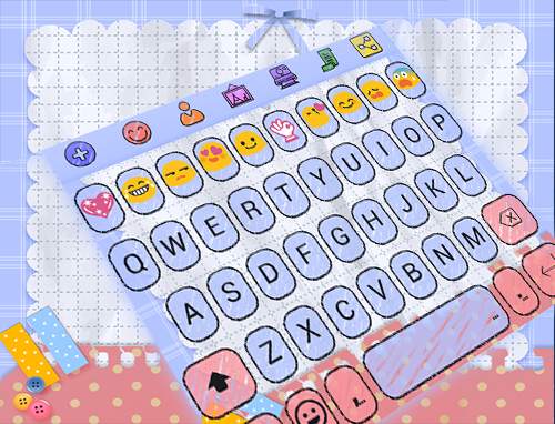 Doodle Emoji Keyboard Theme screenshot 6