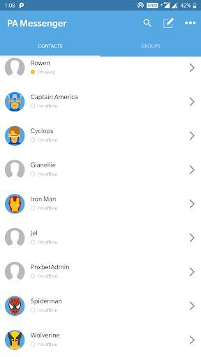 PA Messenger screenshot 2